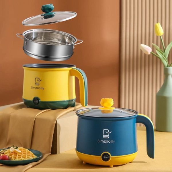 1.8L Electric Cooking Pot Stainless Steel Mini Rice Cooker| 600Watt - Image 2