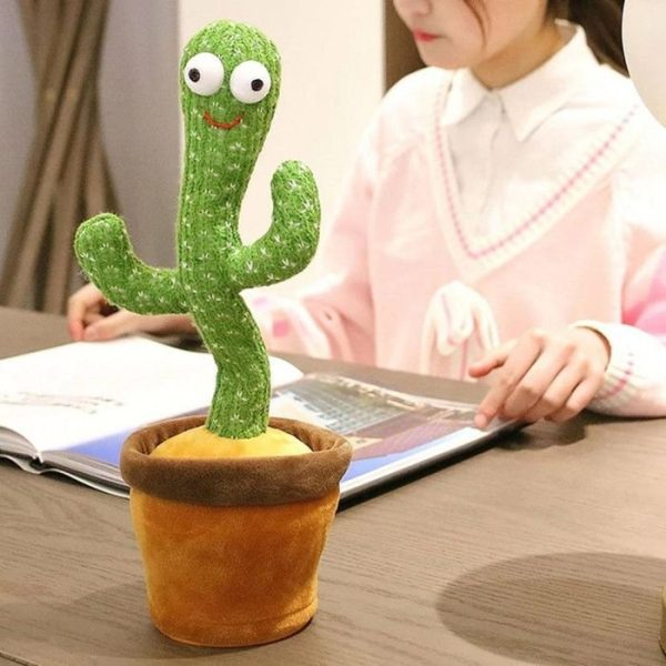 Rechargeable Dancing Cactus Singing Plush Toy - Image 3