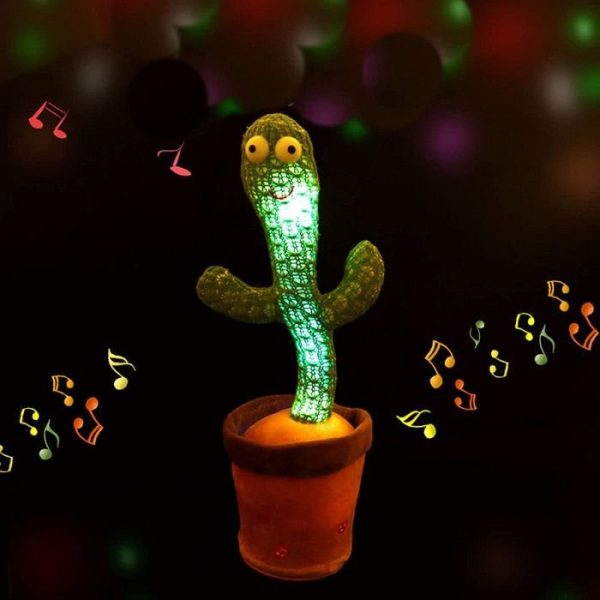 Rechargeable Dancing Cactus Singing Plush Toy - Image 2