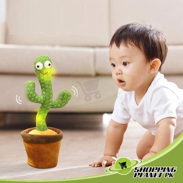 Rechargeable Dancing Cactus Singing Plush Toy - Image 4